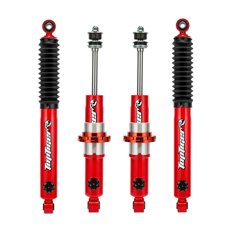 Bộ giảm xóc 4wd nitơ, Bộ giảm xóc bằng khí gas được sạc trên đường đôi